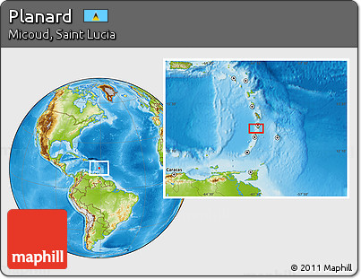 Physical Location Map of Planard