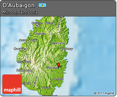Physical Map of D'Aubaigon