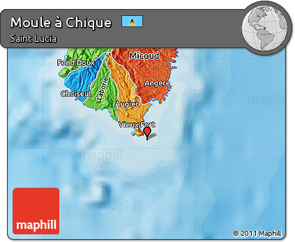 Political Map of Moule à Chique