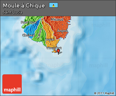 Political Map of Moule à Chique