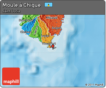 Political Map of Moule à Chique