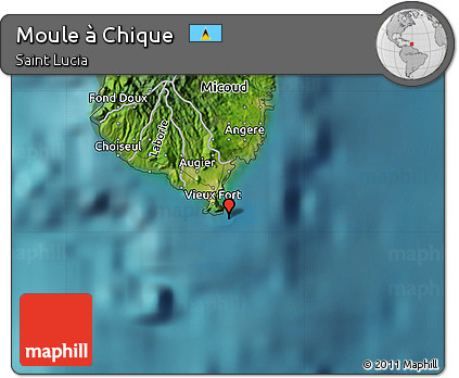 Satellite Map of Moule à Chique