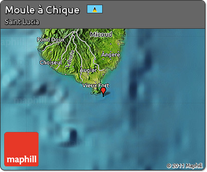 Satellite Map of Moule à Chique