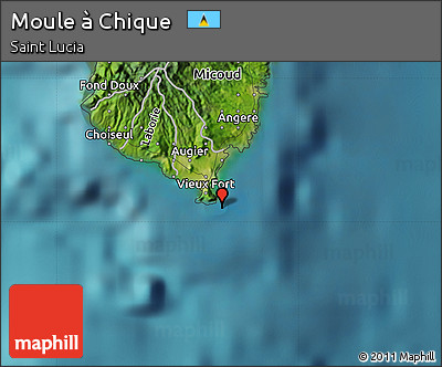 Satellite Map of Moule à Chique