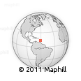 Outline Map of Ciceron, rectangular outline