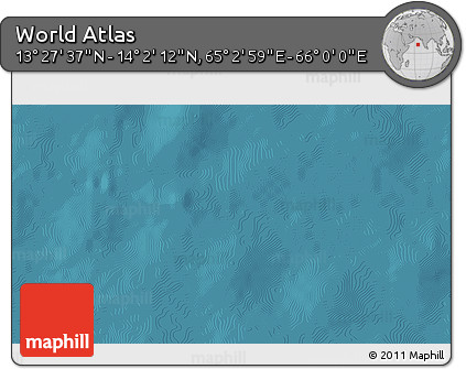 Satellite 3D Map of the Area around 13° 44' 54" N, 65° 31' 30" E