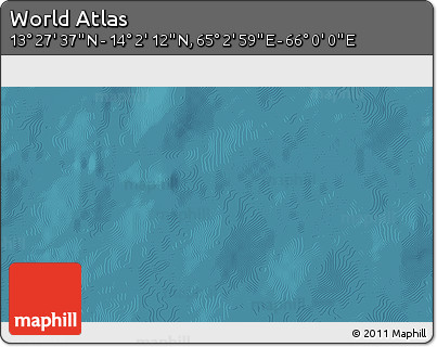 Satellite 3D Map of the Area around 13° 44' 54" N, 65° 31' 30" E