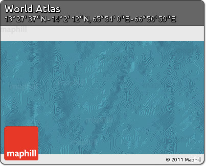 Satellite 3D Map of the Area around 13° 44' 54" N, 66° 22' 30" E