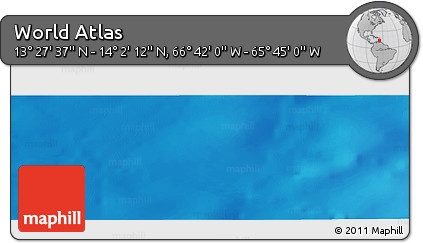 Physical Panoramic Map of the Area around 13° 44' 54" N, 66° 13' 29" W