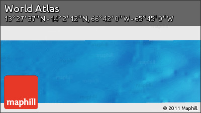 Physical Panoramic Map of the Area around 13° 44' 54" N, 66° 13' 29" W