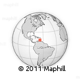 Outline Map of the Area around 13° 44' 54" N, 67° 4' 29" W, rectangular outline