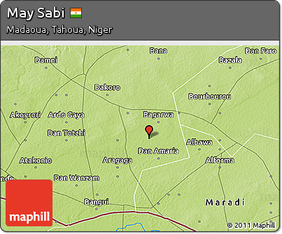 Physical 3D Map of May Sabi