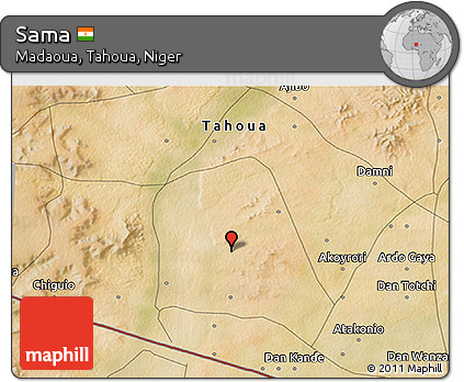 Satellite 3D Map of Sama