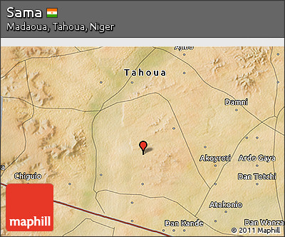 Satellite 3D Map of Sama