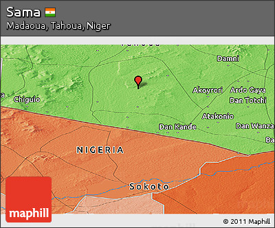 Political Panoramic Map of Sama