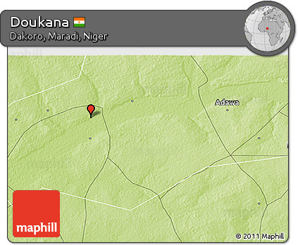 Physical 3D Map of Doukana