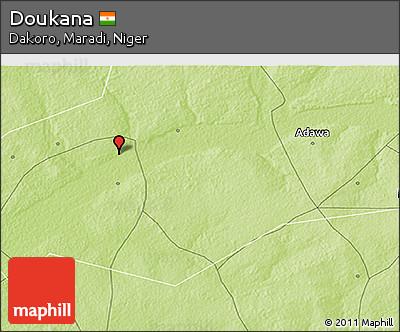 Physical 3D Map of Doukana