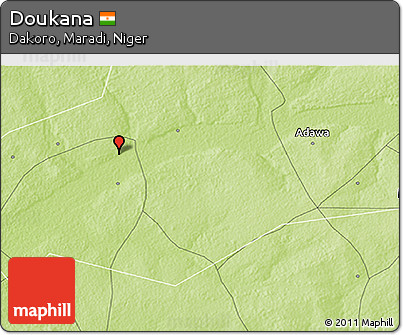 Physical 3D Map of Doukana