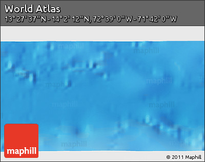 Shaded Relief 3D Map of the Area around 13° 44' 54" N, 72° 10' 30" W