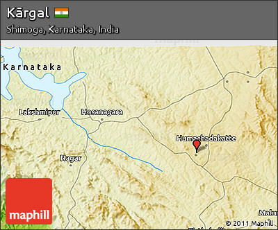 Physical 3D Map of Kārgal