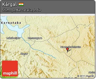 Physical 3D Map of Kārgal