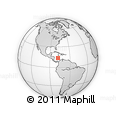 Outline Map of the Area around 13° 44' 54" N, 78° 7' 30" W, rectangular outline