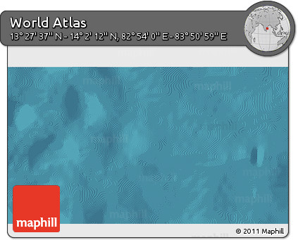 Satellite 3D Map of the Area around 13° 44' 54" N, 83° 22' 30" E