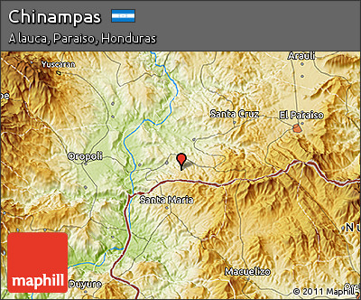 Physical 3D Map of Chinampas