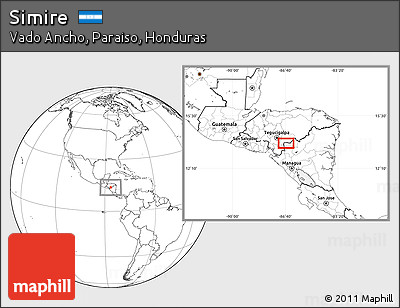 Blank Location Map of Simire