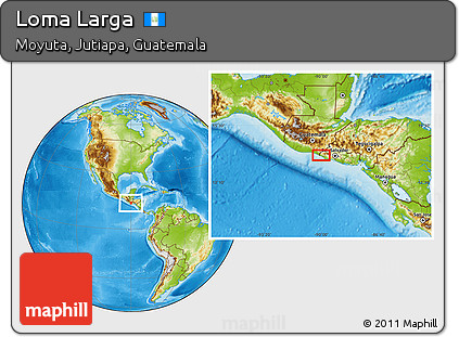Physical Location Map of Loma Larga