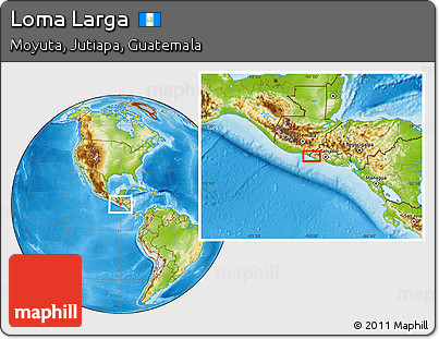 Physical Location Map of Loma Larga