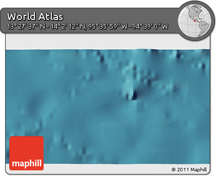 Satellite 3D Map of the Area around 13° 44' 54" N, 95° 7' 30" W