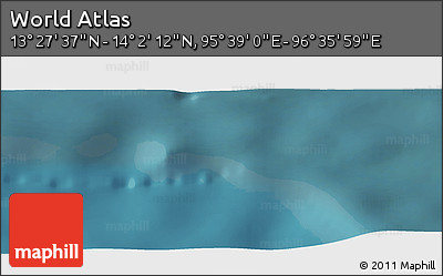 Satellite Panoramic Map of the Area around 13° 44' 54" N, 96° 7' 30" E