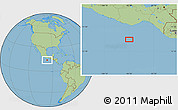 Savanna Style Location Map of the area around 13° 44' 54" N, 96° 49' 29" W
