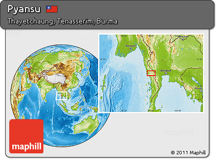 Physical Location Map of Pyansu