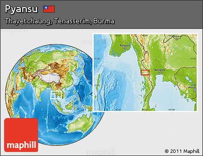 Physical Location Map of Pyansu