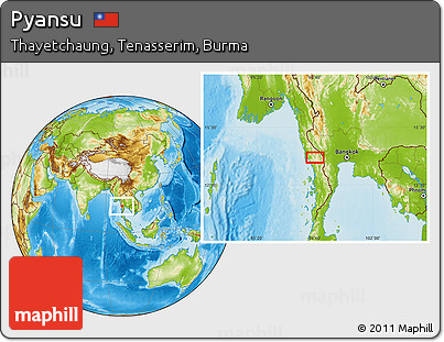 Physical Location Map of Pyansu