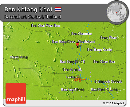 Physical 3D Map of Ban Khlong Khoi