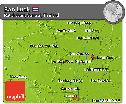 Physical 3D Map of Ban Luak