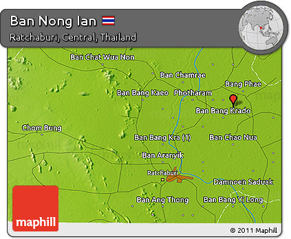 Physical 3D Map of Ban Nong Ian