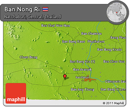 Physical 3D Map of Ban Nong Ri