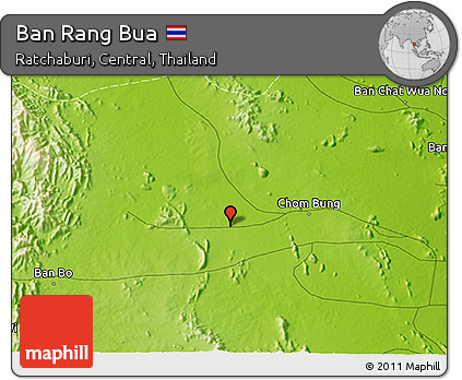Physical 3D Map of Ban Rang Bua