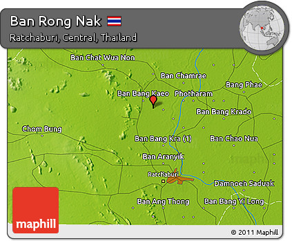 Physical 3D Map of Ban Rong Nak