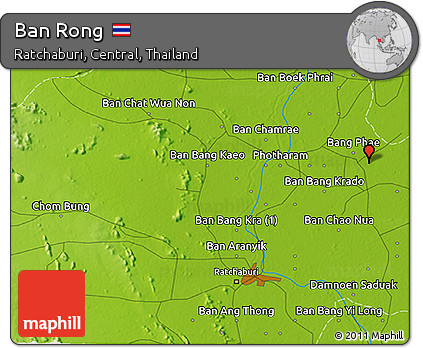 Physical 3D Map of Ban Rong