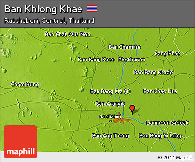 Physical 3D Map of Ban Khlong Khae