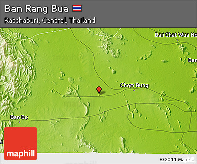 Physical 3D Map of Ban Rang Bua