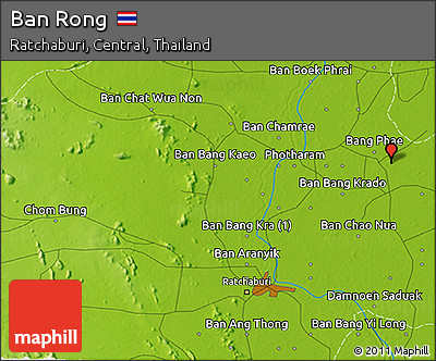 Physical 3D Map of Ban Rong