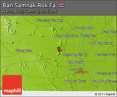 Physical 3D Map of Ban Samnak Rok Fa