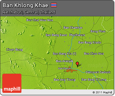 Physical 3D Map of Ban Khlong Khae