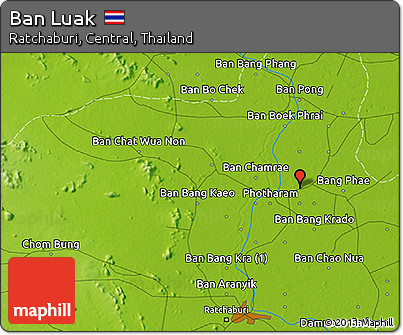 Physical 3D Map of Ban Luak